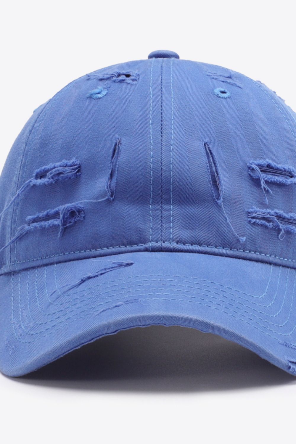Blue Unisex Distressed Baseball Cap Hat, Athletic Accessories and Fitness Accessory