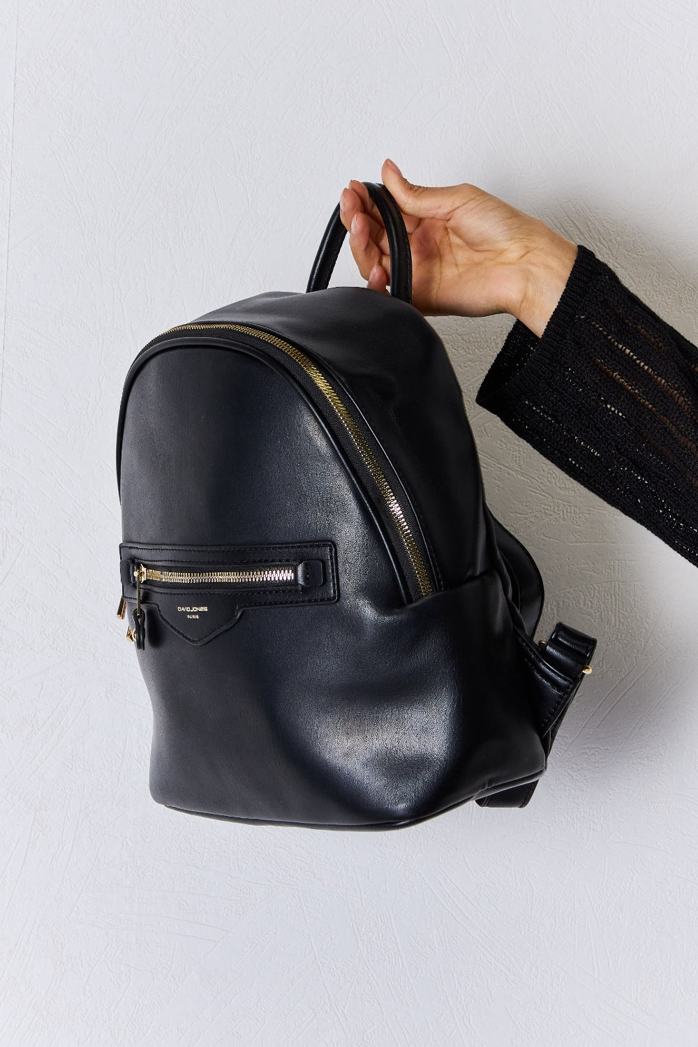 Black Unisex Leather Backpack Book Bag, Athletic Accessories and Fitness Accessory