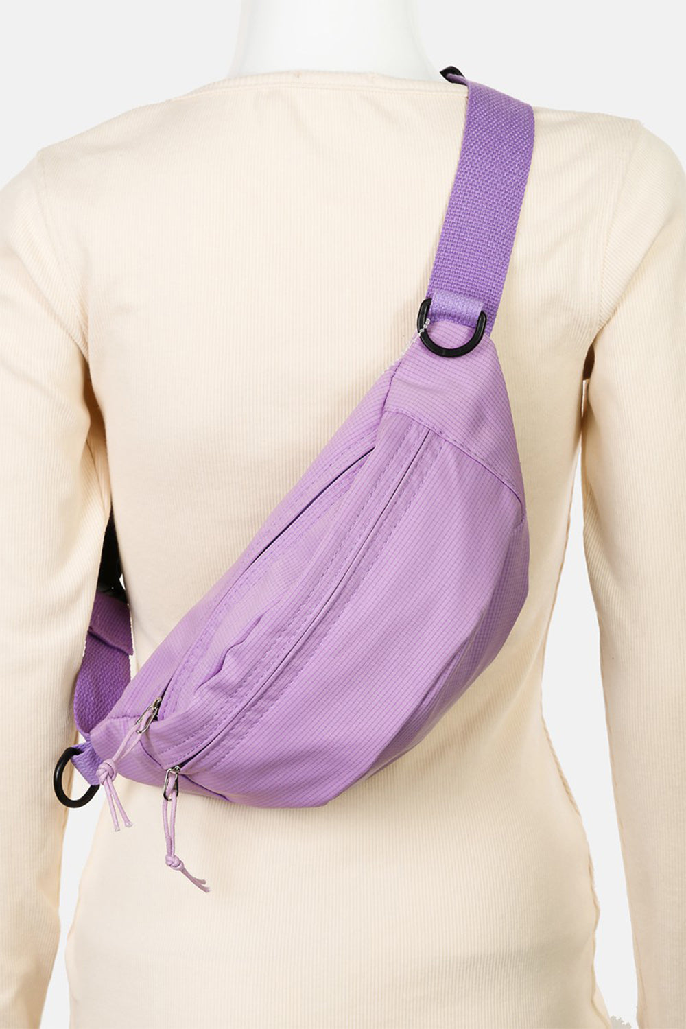 Purple Unisex Messenger Sling Bag, Athletic Accessories and Fitness Accessory