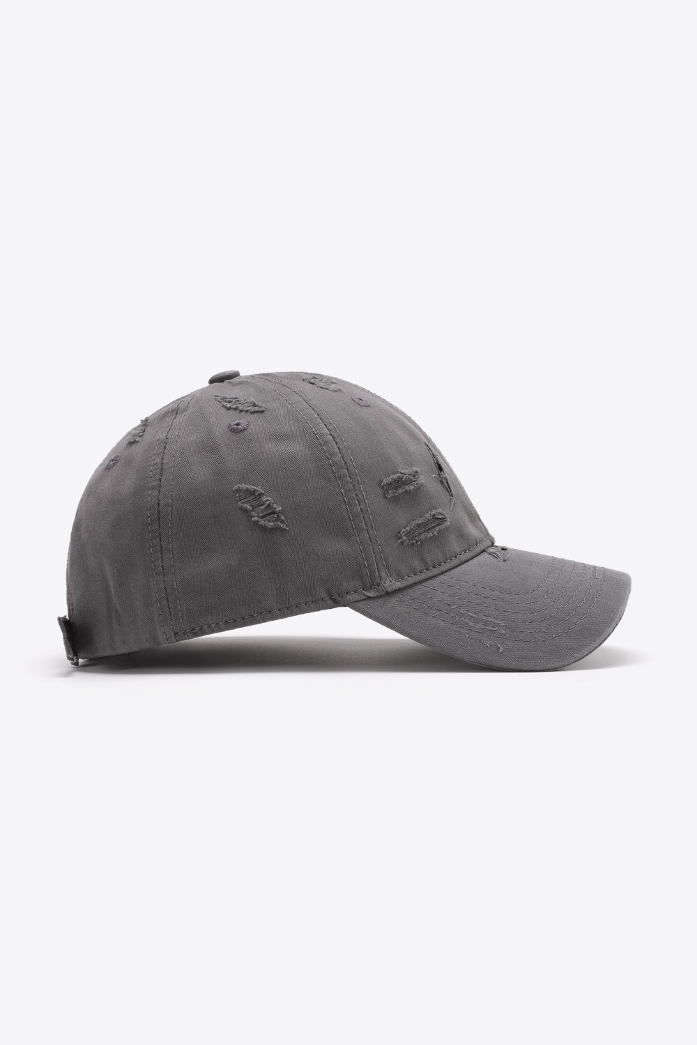 Grey Unisex Distressed Baseball Cap Hat, Athletic Accessories and Fitness Accessory