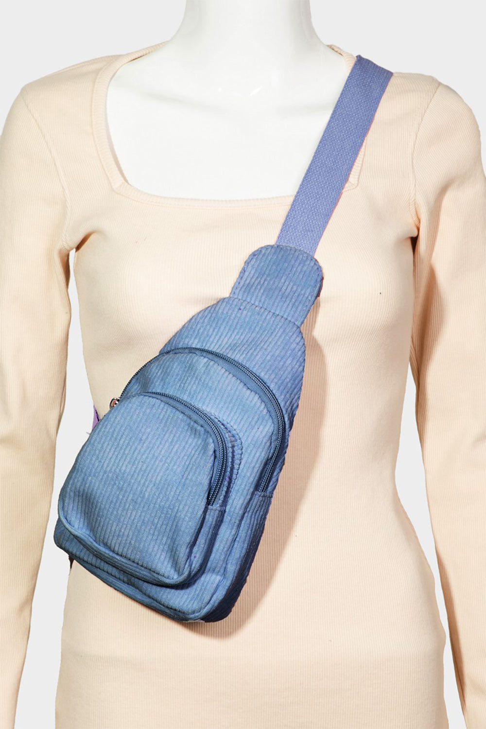 Blue Unisex Messenger Sling Bag, Athletic Accessories and Fitness Accessory
