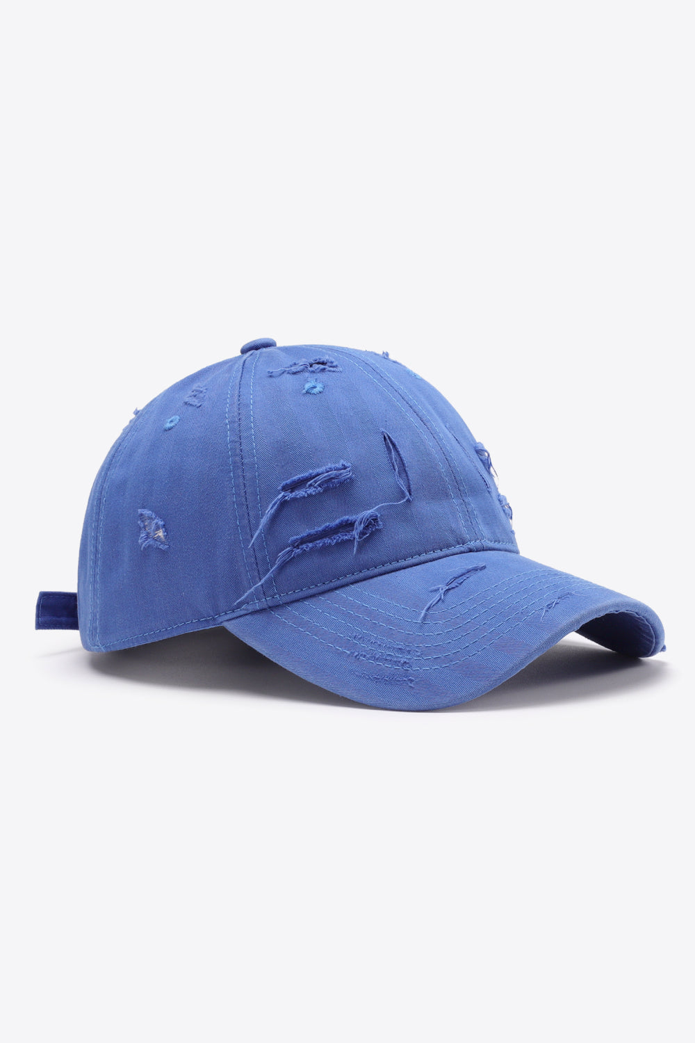 Blue Unisex Distressed Baseball Cap Hat, Athletic Accessories and Fitness Accessory