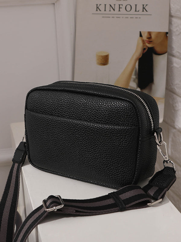Black Unisex Messenger Bag, Athletic Accessories and Fitness Accessory