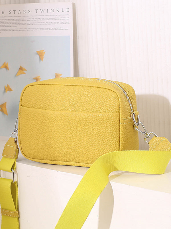 Yellow Unisex Messenger Bag, Athletic Accessories and Fitness Accessory