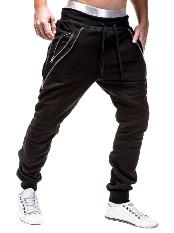 Black Men's Jogger Sweatpants, Athletic Clothes and Fitness Wear