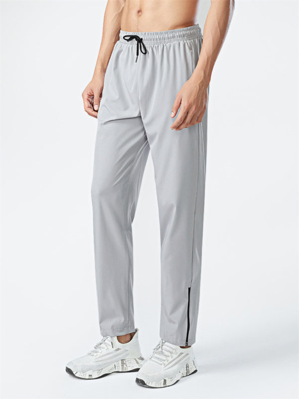 Light Grey Men's Jogger Sweatpants, Athletic Clothes and Fitness Wear