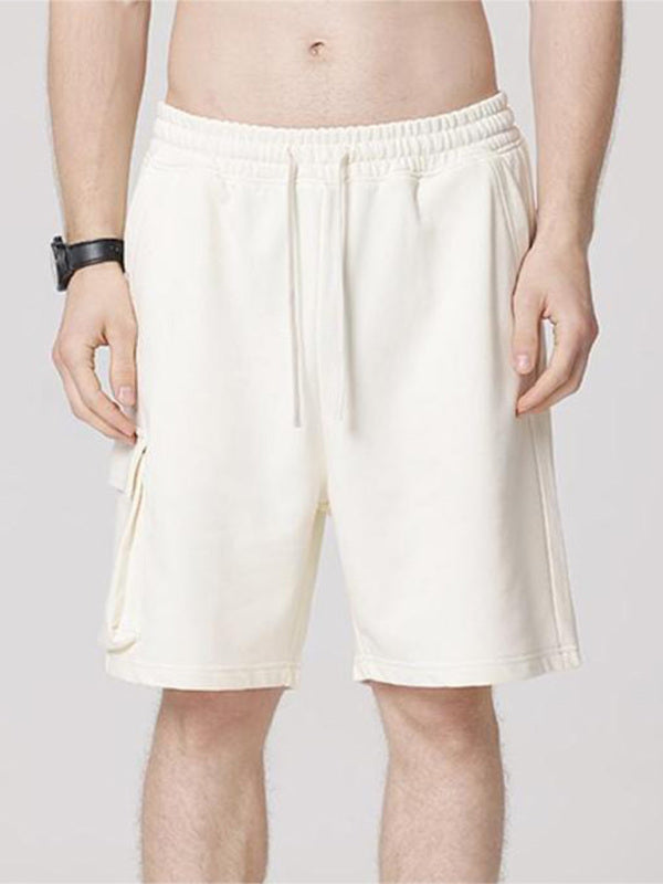 Khaki Men's Sweat Shorts, Athletic Clothes and Fitness Wear