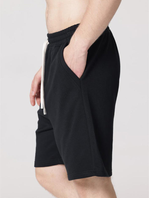 Black Men's Sweat Shorts, Athletic Clothes and Fitness Wear