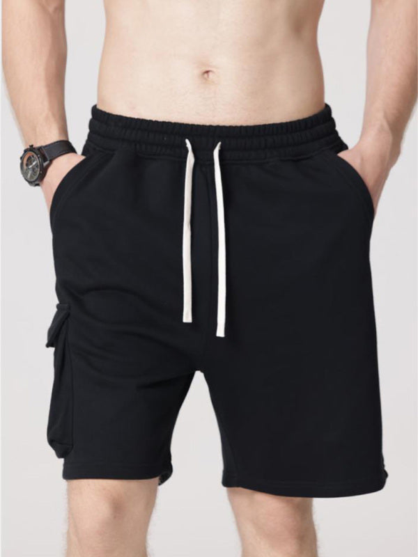 Black Men's Sweat Shorts, Athletic Clothes and Fitness Wear