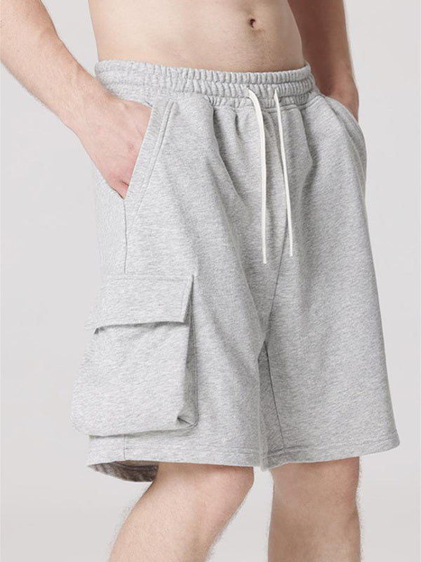 Grey Men's Sweat Shorts, Athletic Clothes and Fitness Wear