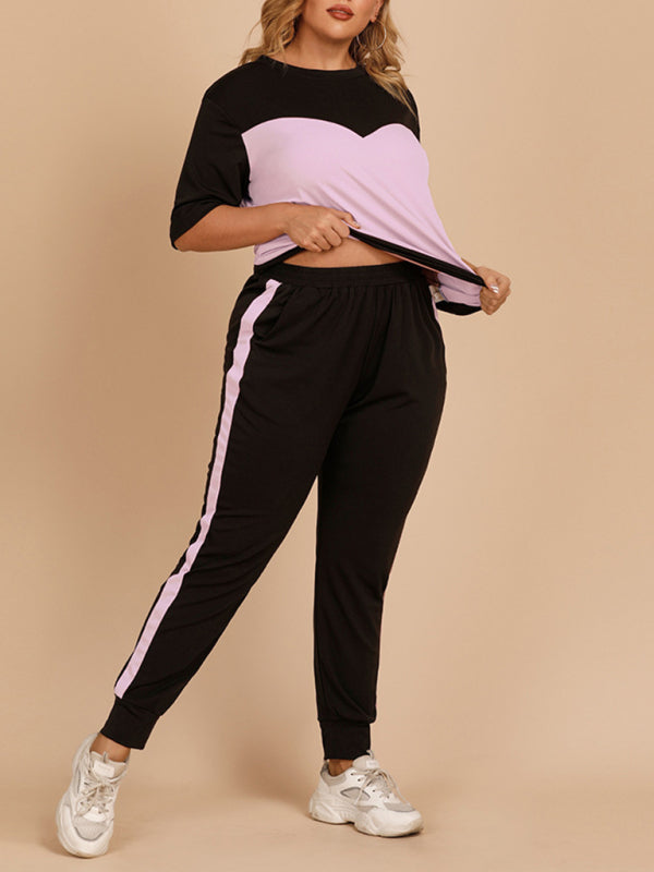 Women's Shirt and Sweatpants Matching Set, Gym Clothes and Athletic Wear