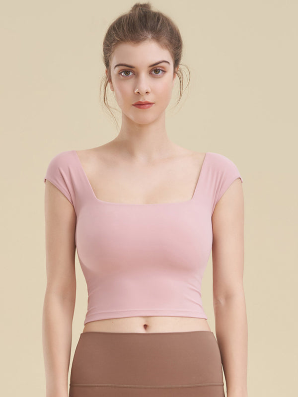 Pink Women's Tank Top Shirt, Athletic Clothes and Fitness Wear