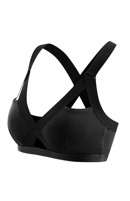 Black Women's Sports Bra, Athletic Clothes and Fitness Wear