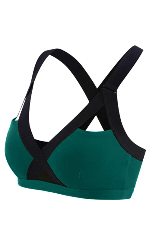 Green Women's Sports Bra, Athletic Clothes and Fitness Wear