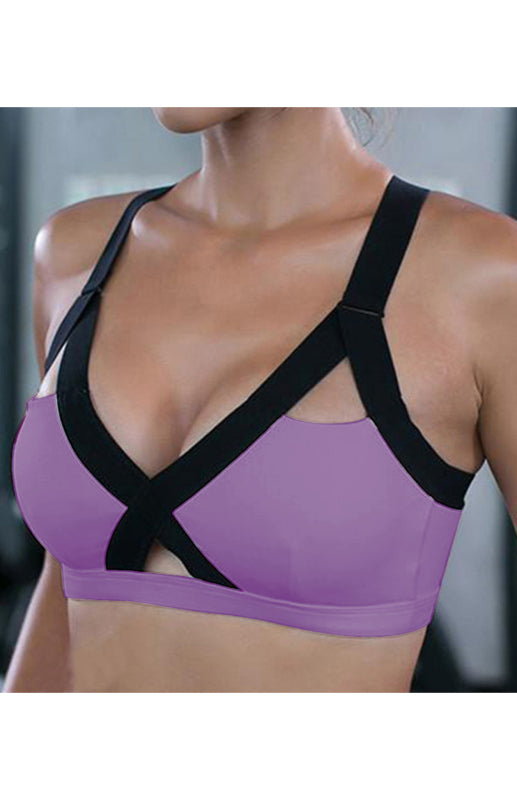Lavender Women's Sports Bra, Athletic Clothes and Fitness Wear