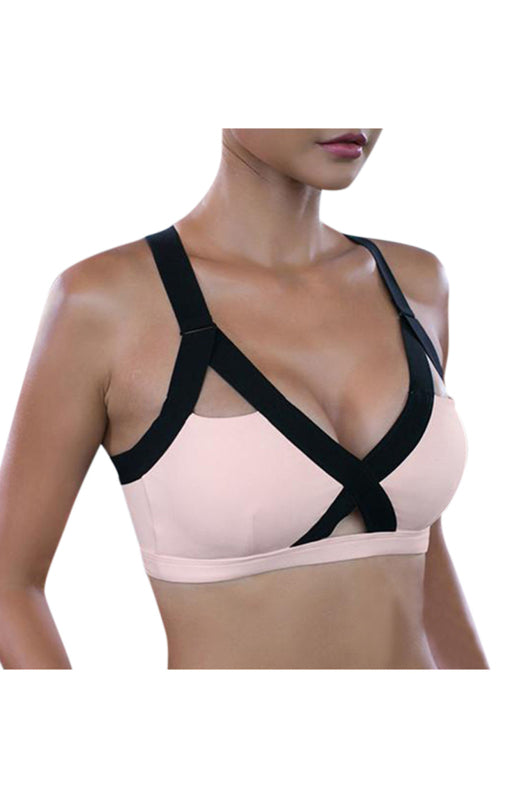 Pink Women's Sports Bra, Athletic Clothes and Fitness Wear
