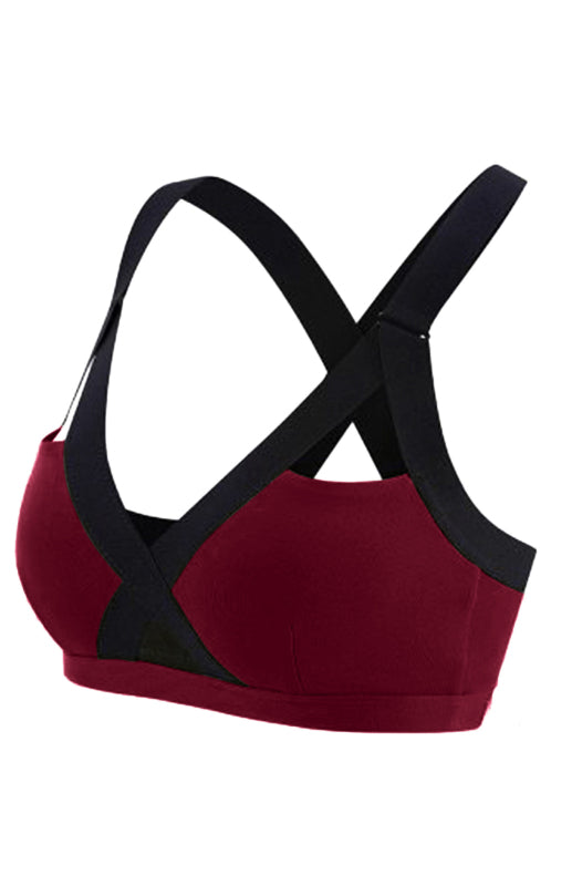 Red Women's Sports Bra, Athletic Clothes and Fitness Wear