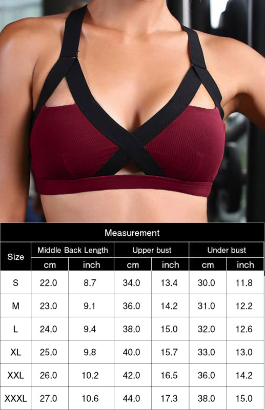 Red Women's Sports Bra, Athletic Clothes and Fitness Wear