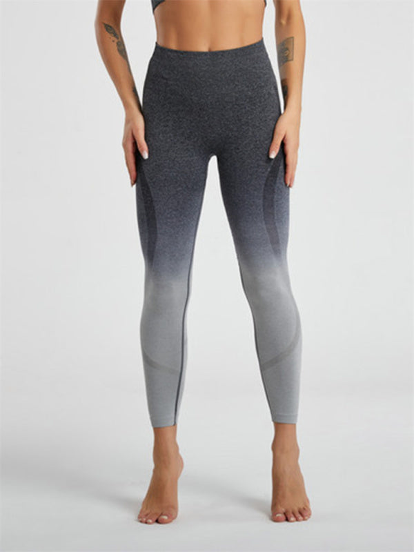 Grey Short Sleeve Shirt and Leggings Matching Set, Athletic Clothes and Fitness Wear