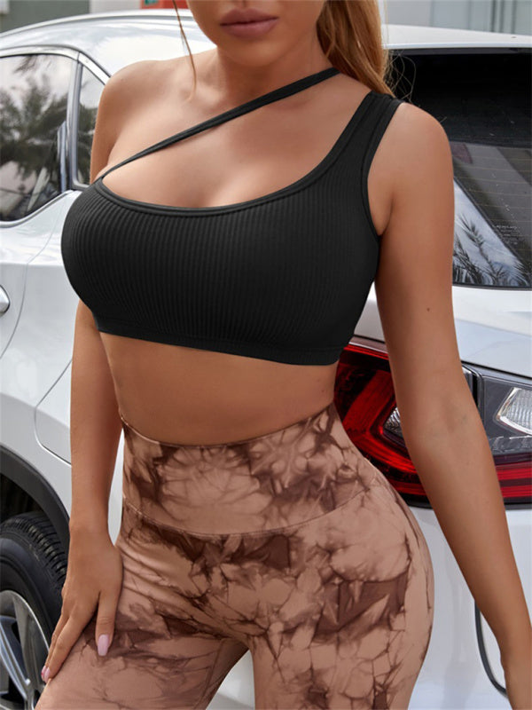 Black Women's Sports Bra, Athletic Clothes and Fitness Wear