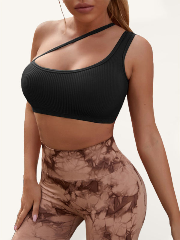Black Women's Sports Bra, Athletic Clothes and Fitness Wear