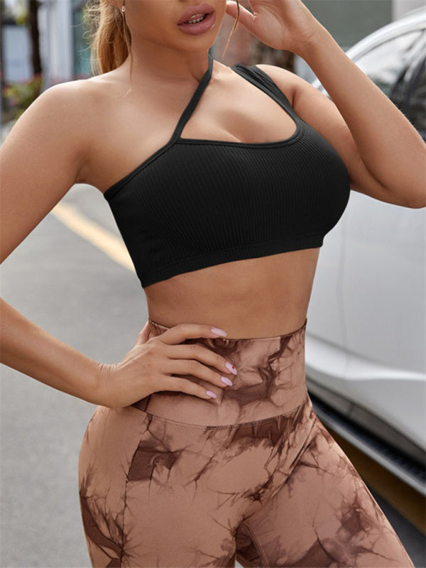 Black Women's Sports Bra, Athletic Clothes and Fitness Wear