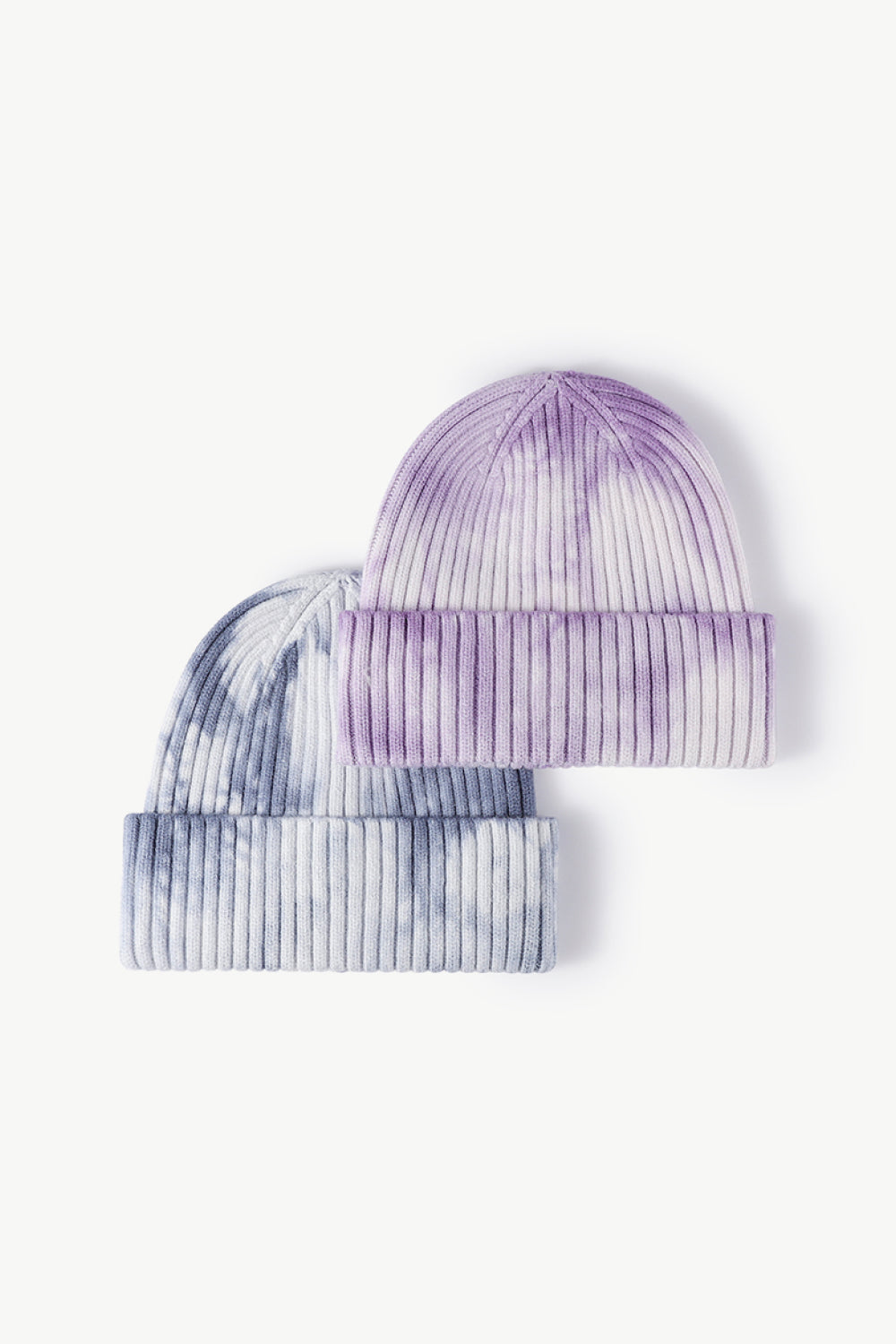 Blue and Purple Unisex Tie Dye Beanie Hat, Athletic Accessories and Fitness Accessory