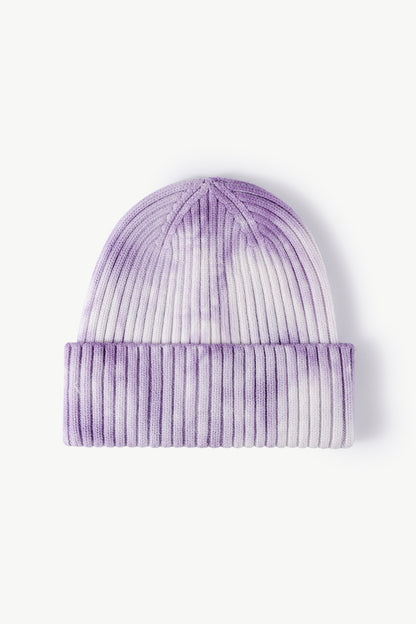Purple Unisex Tie Dye Beanie Hat, Athletic Accessories and Fitness Accessory