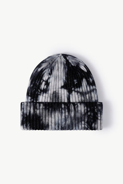 Black Unisex Tie Dye Beanie Hat, Athletic Accessories and Fitness Accessory
