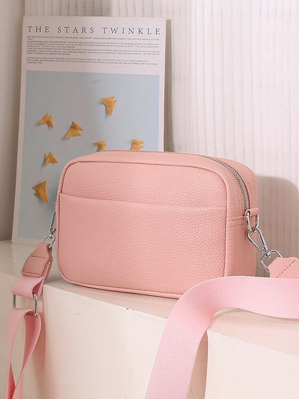 Pink Unisex Messenger Bag, Athletic Accessories and Fitness Accessory