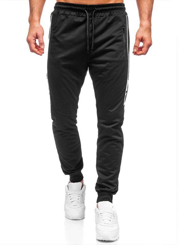 Black Men's Jogger Sweatpants, Athletic Clothes and Fitness Wear