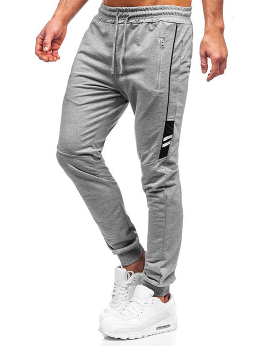 Light Grey Men's Jogger Sweatpants, Athletic Clothes and Fitness Wear