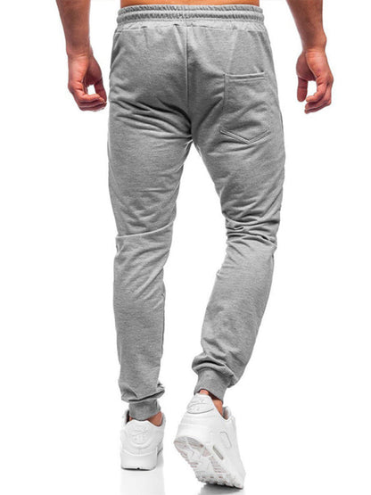 Light Grey Men's Jogger Sweatpants, Athletic Clothes and Fitness Wear