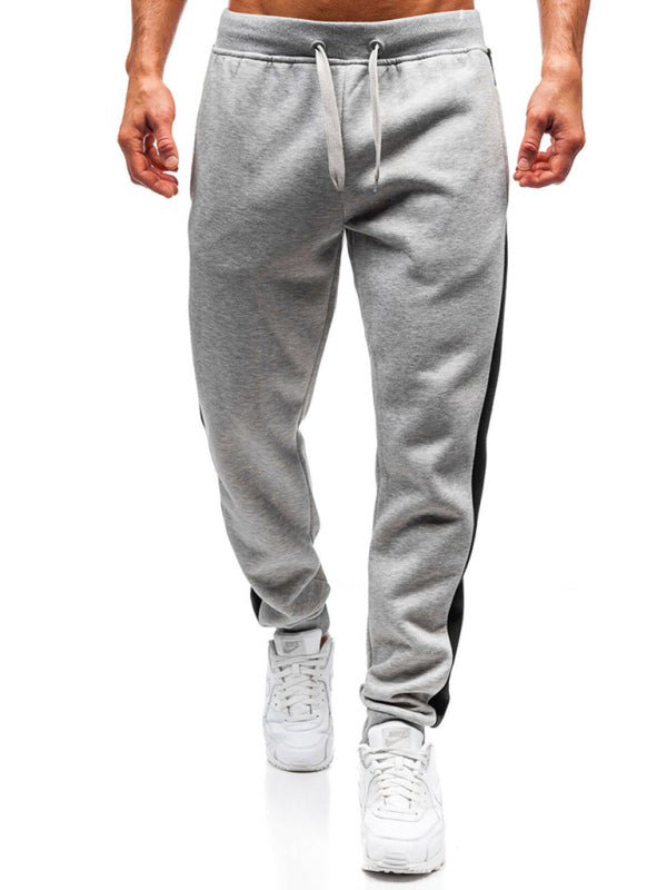 Men's Light Grey Sweatpants, Athletic Clothes and Gym Wear
