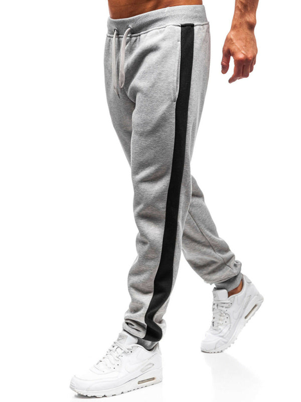 Men's Light Grey Sweatpants, Athletic Clothes and Gym Wear