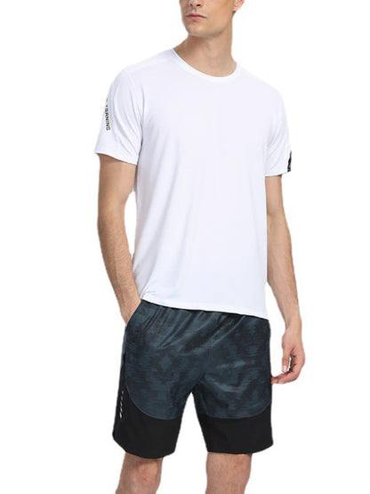 White Men's Performance T-Shirt, Athletic Clothes and Fitness Wear