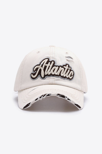 White Atlantic Unisex Baseball Cap, Gym Accessories, Fitness Accessory 
