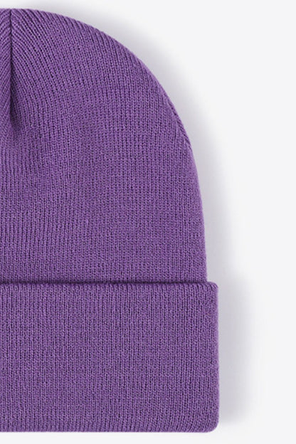 Purple Unisex Beanie, Gym Clothes and Athletic Wear