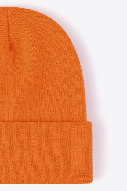 Orange Unisex Beanie, Gym Clothes and Athletic Wear