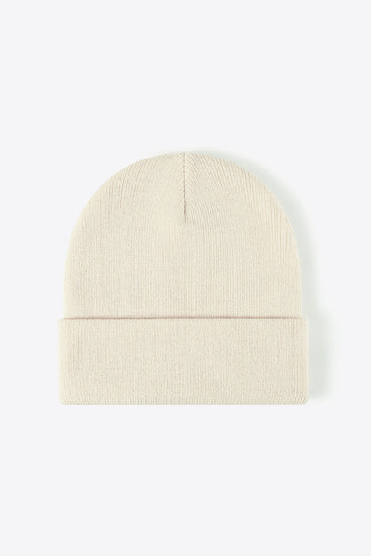 Beige Unisex Beanie, Gym Clothes and Athletic Wear